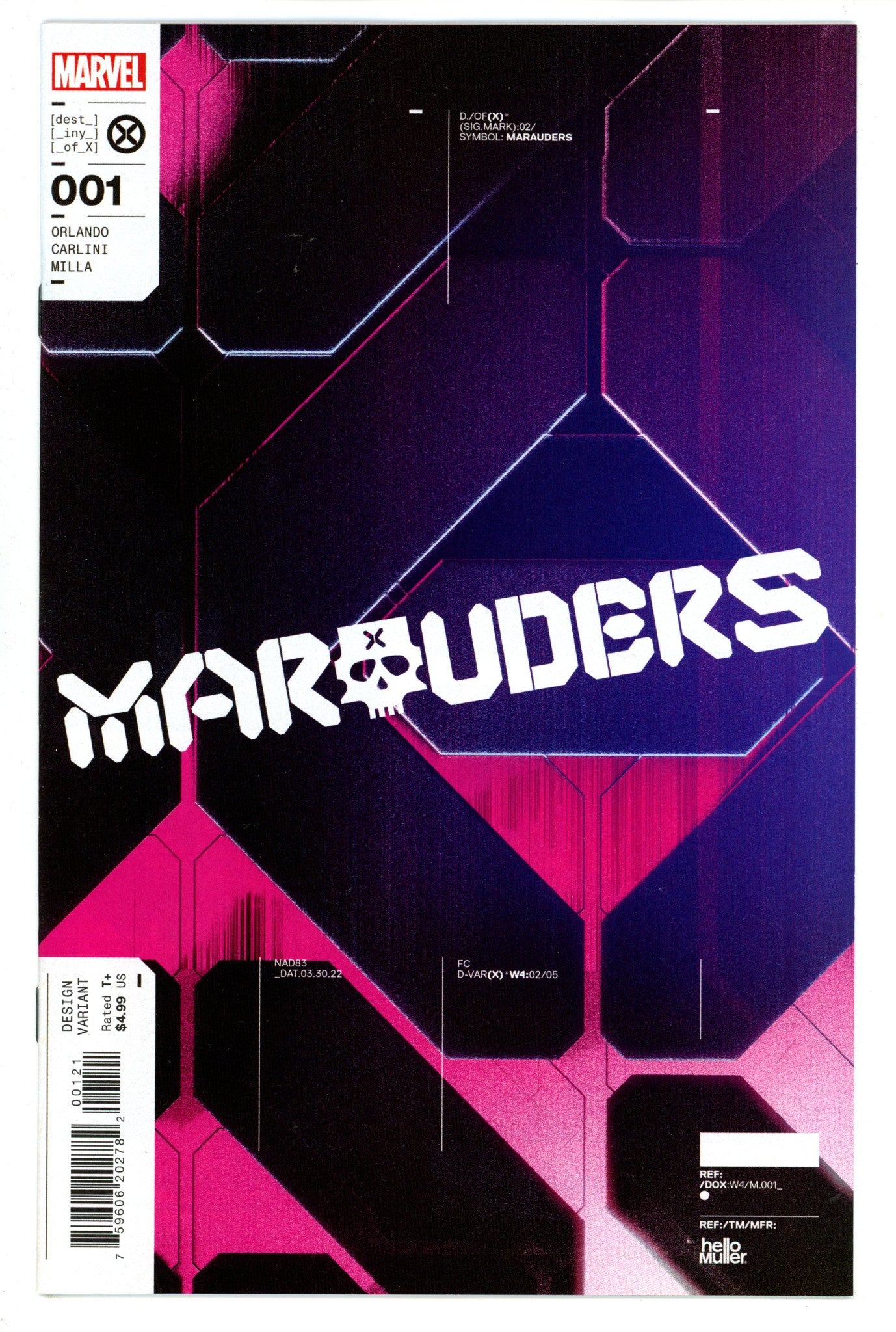 Marauders Vol 2 1 High Grade (2022) Muller Design Variant 