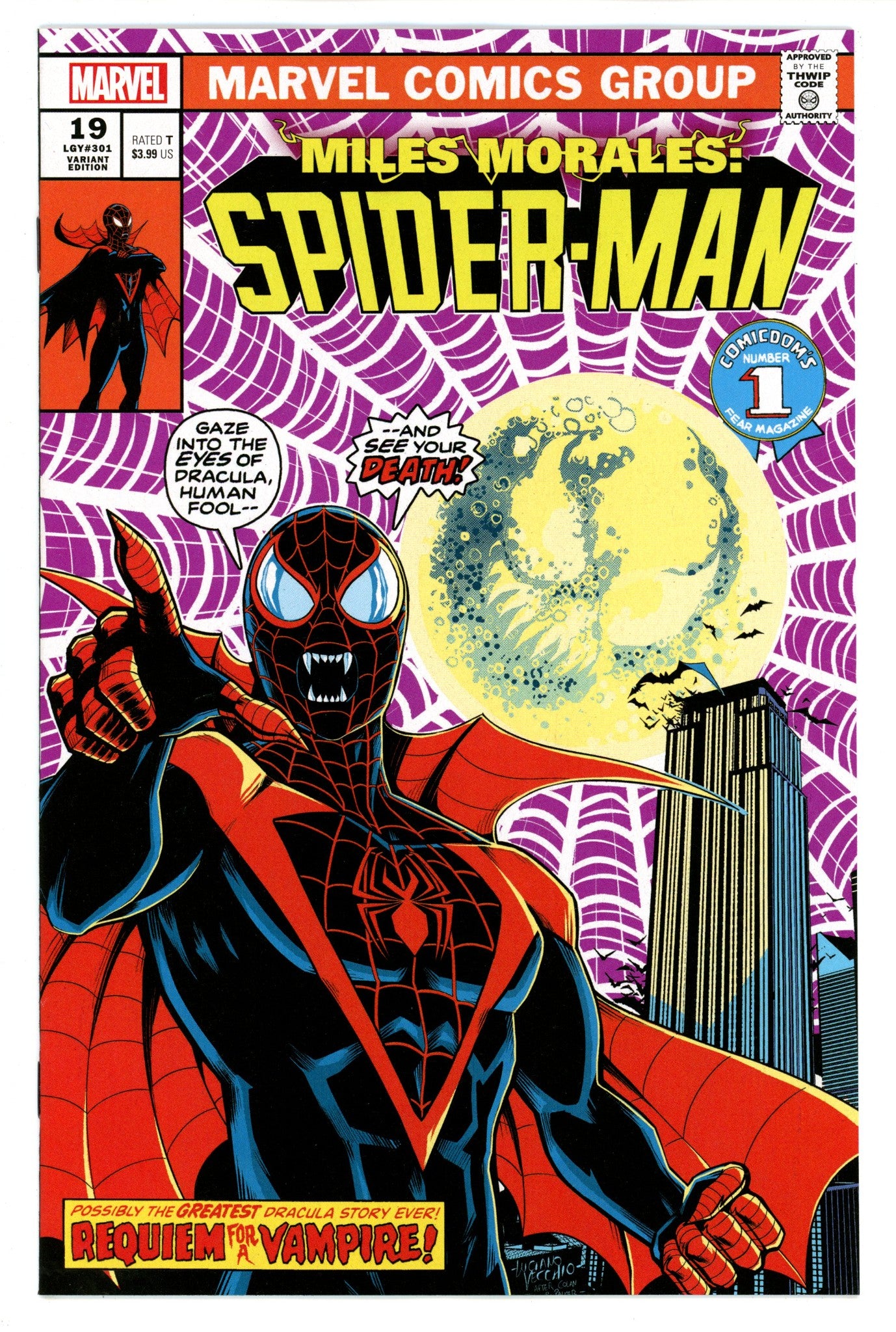 Miles Morales Spider-Man Vol 2 19 Vecchio Variant (2024)