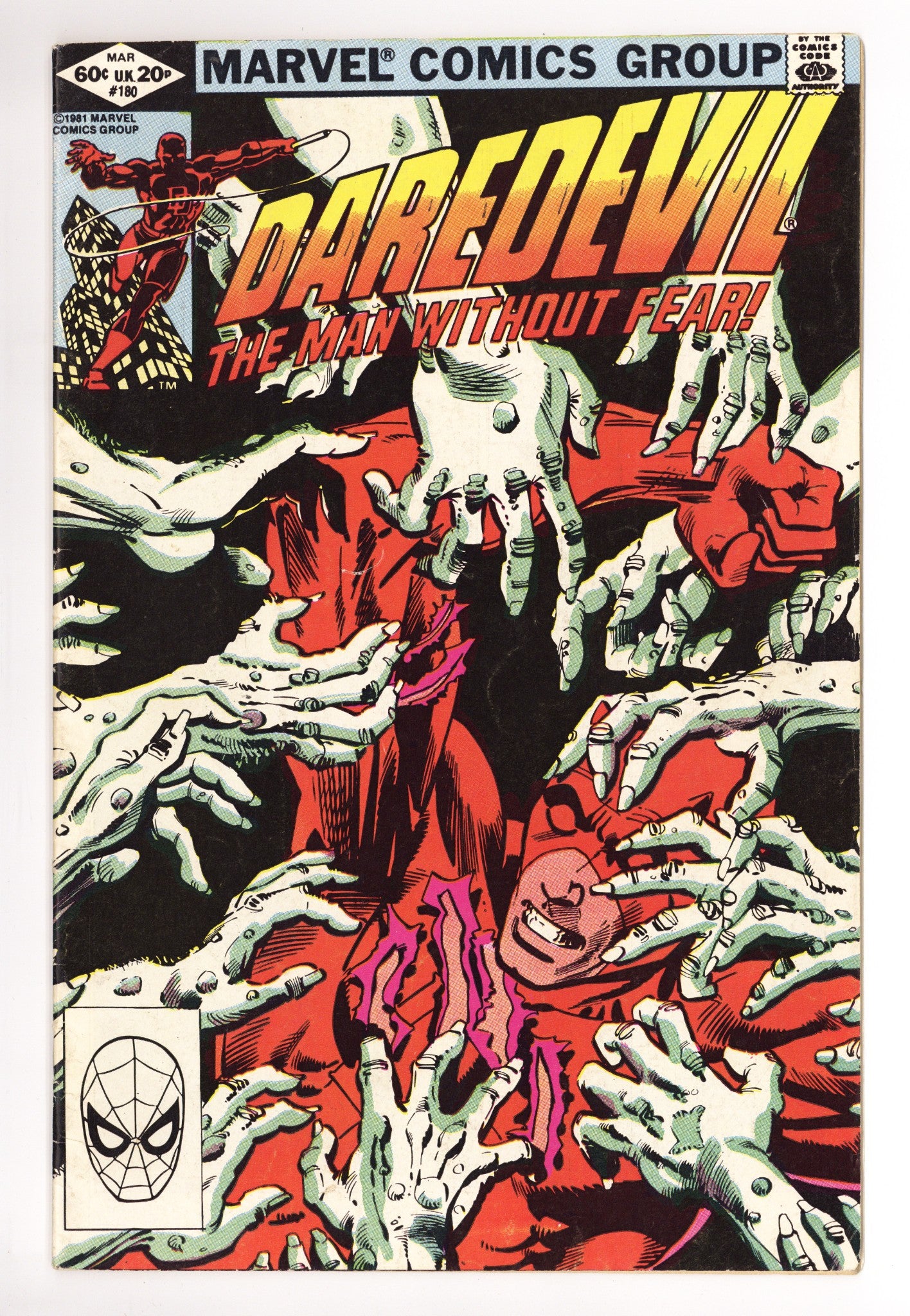 Daredevil Vol 1 180 Very Low Grade (1982) 