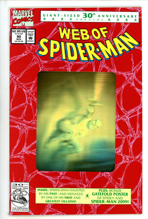Web of Spider-Man Vol 1 90 NM (9.4) (1992) Gold 2nd Print