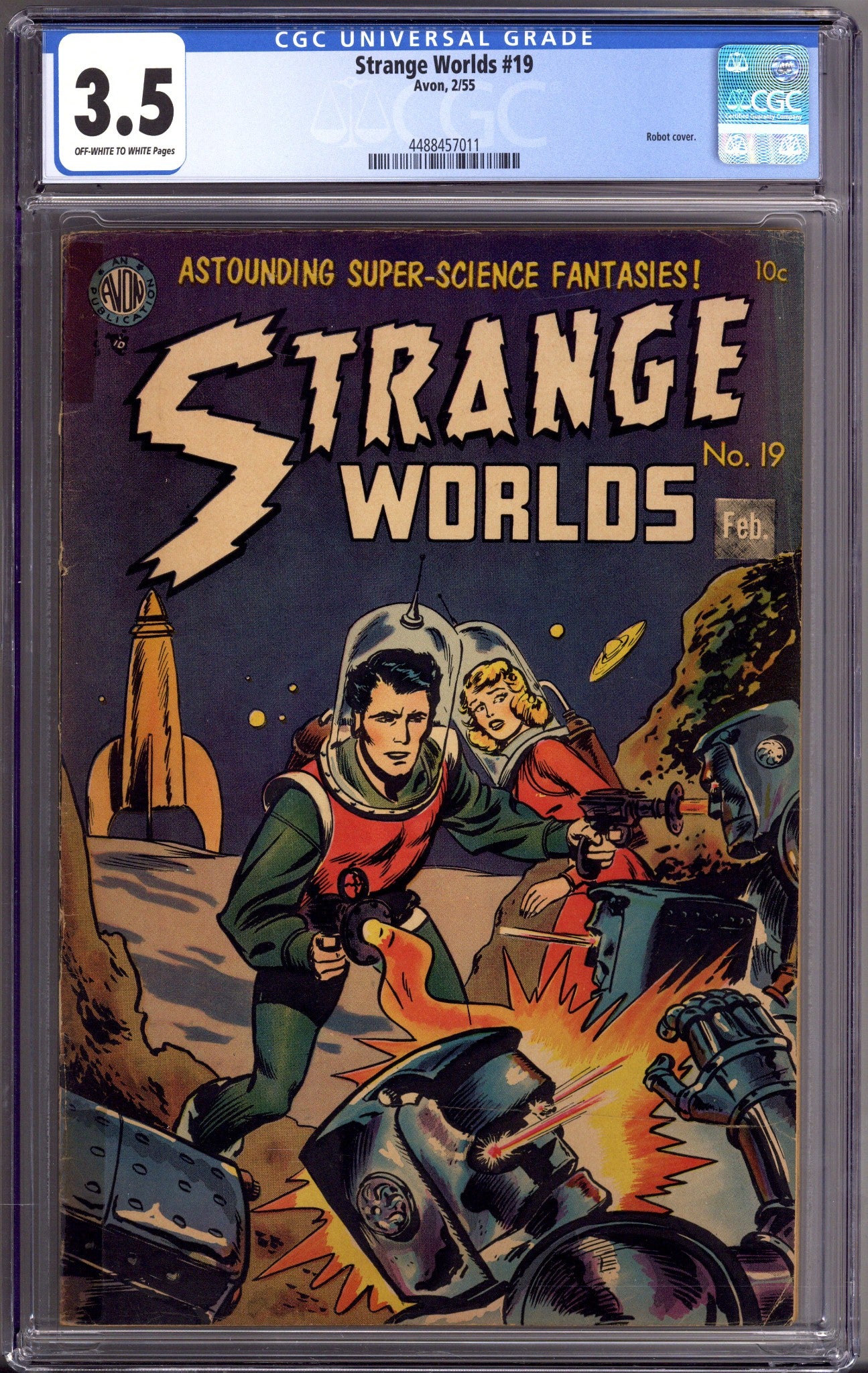 Strange Worlds 19 CGC 3.5 (VG-) (1955) 