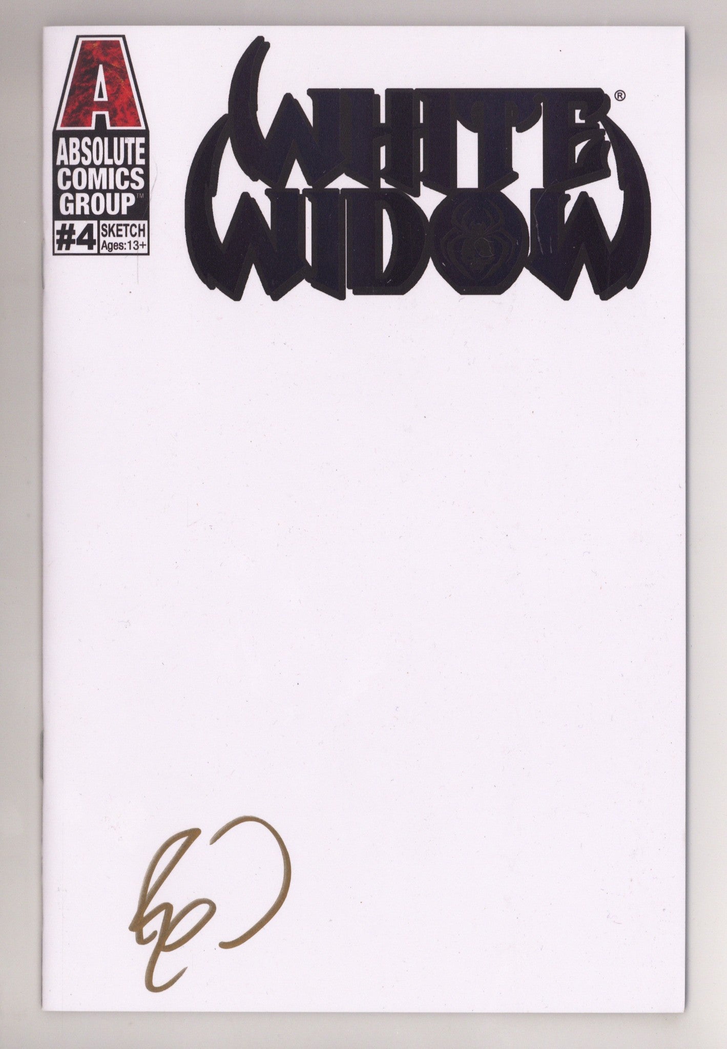 White Widow   4  NM- (9.2)   (2020) Blank   Exclusive Variant  Signed x1 Cover Benny Powell 