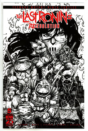 Teenage Mutant Ninja Turtles: The Last Ronin II - Re-Evolution 5 Eastman B&W Incentive Variant NM (2025)