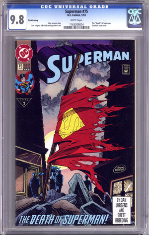 Superman Vol 2 75 CGC 9.8 (NM/M) (1993) 3rd Print