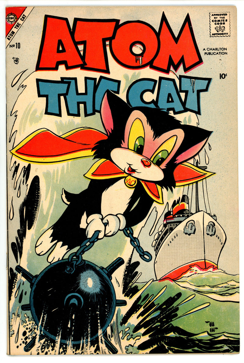 Atom the Cat 10 FN/VF (7.0) (1957) 