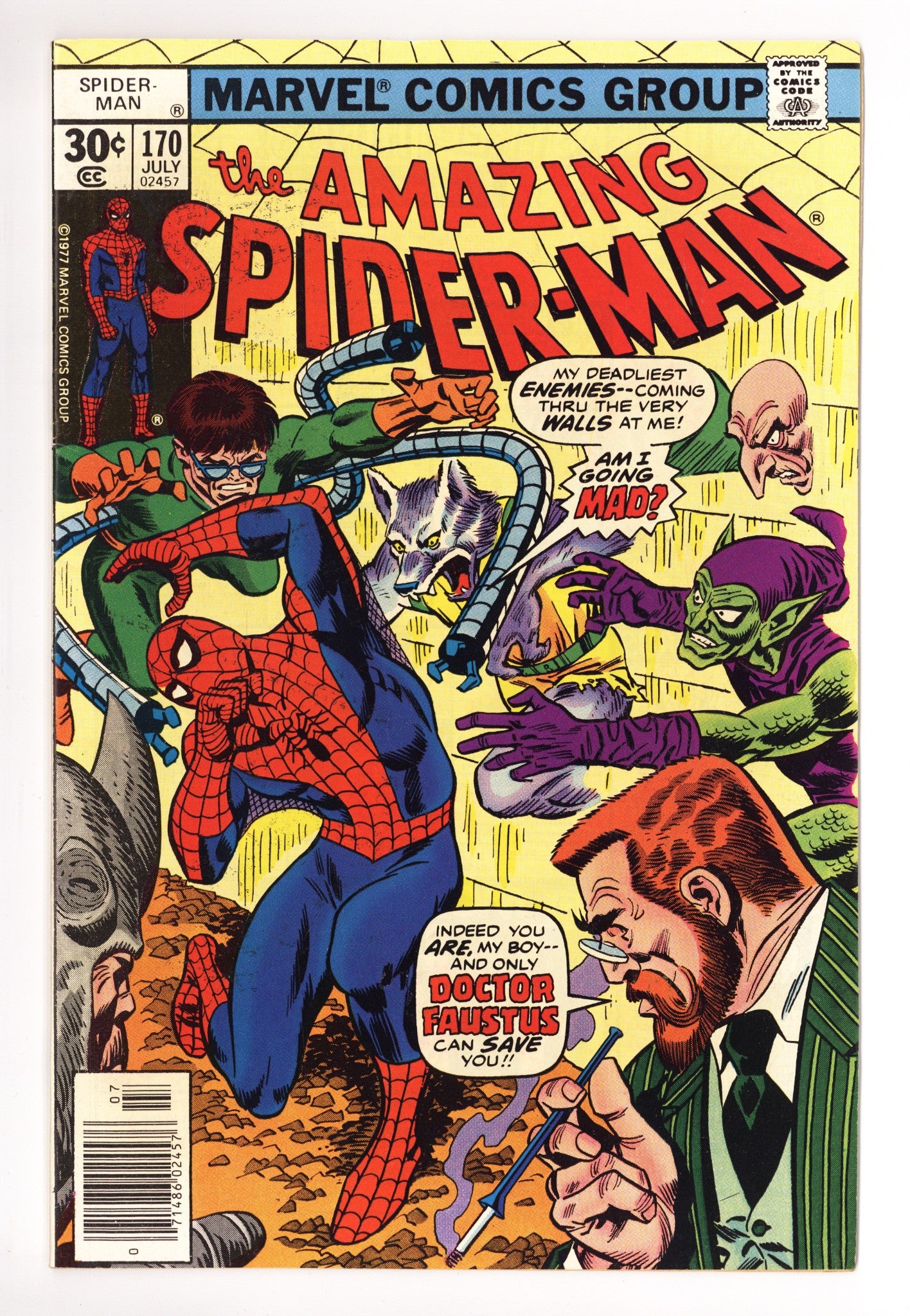 The Amazing Spider-Man Vol 1 170 FN/VF (7.0) (1977) 