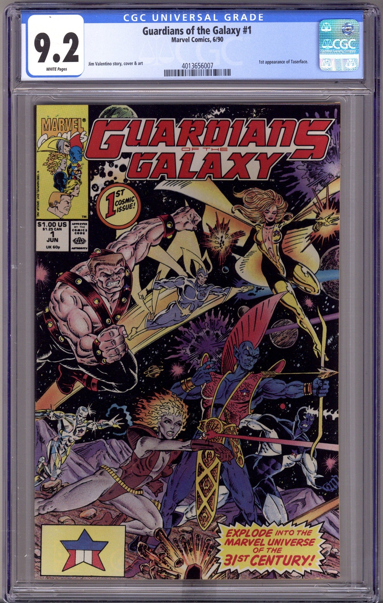 Guardians of the Galaxy Vol 1 1 CGC 9.2 (NM-)   (1990)        