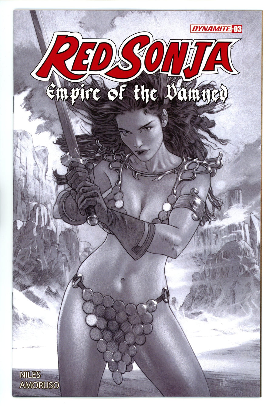 Red Sonja Empire Damned 3 Middleton B&W Incentive Variant (2024)