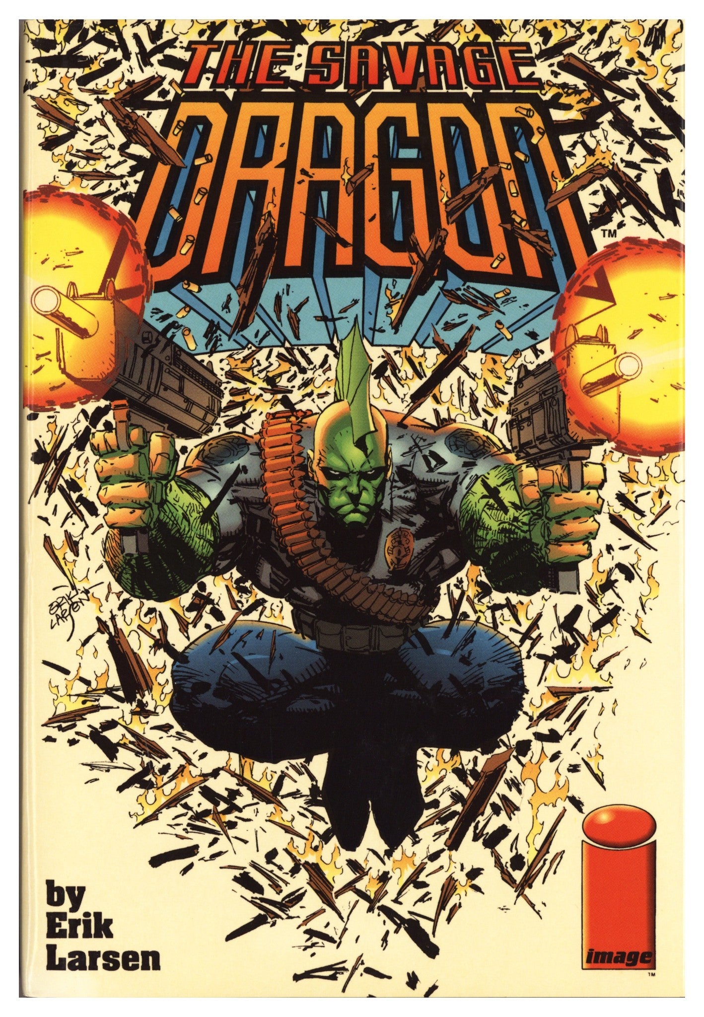 The Savage Dragon HC     Low Grade   (1993)        Signed x1 1st Page Erik Larsen 