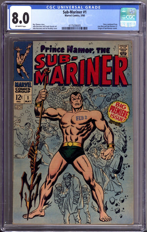 Sub-Mariner Vol 1 1 CGC 8.0 (VF) (1968)
