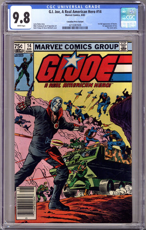G.I. Joe, A Real American Hero 14 Canadian Price Variant CGC 9.8 (1983)