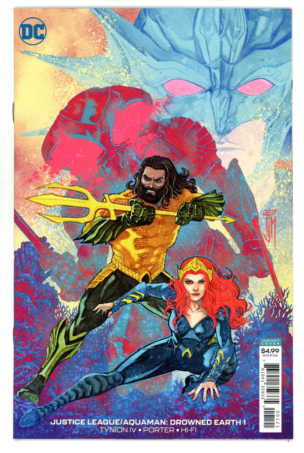 Justice League / Aquaman: Drowned Earth 1 High Grade (2018) Manapul Variant