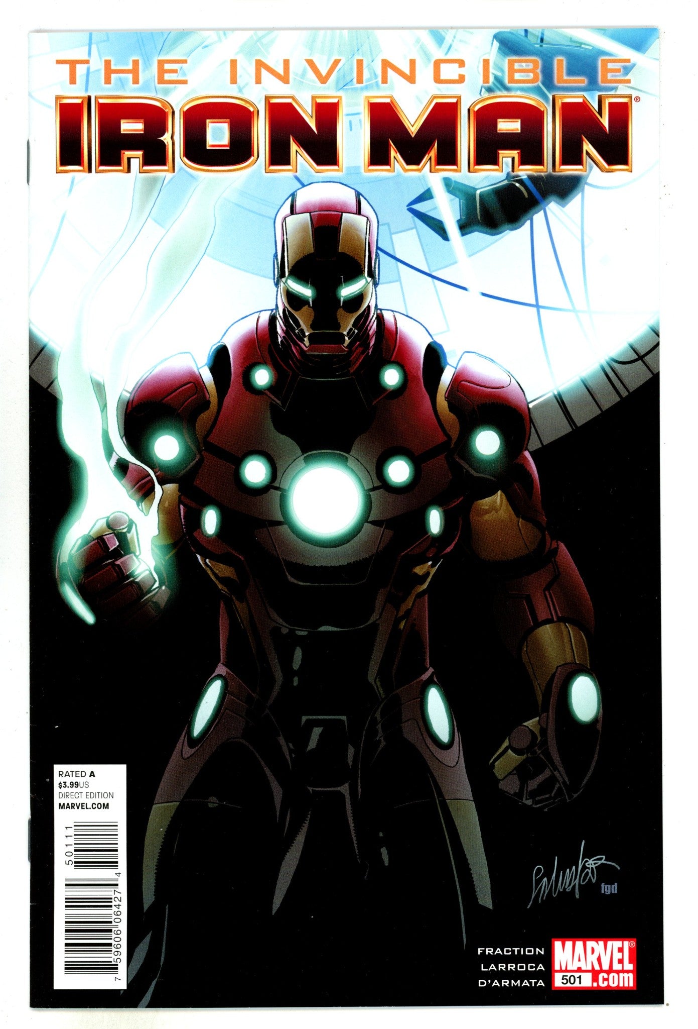 Invincible Iron Man Vol 1 501 High Grade (2011) 