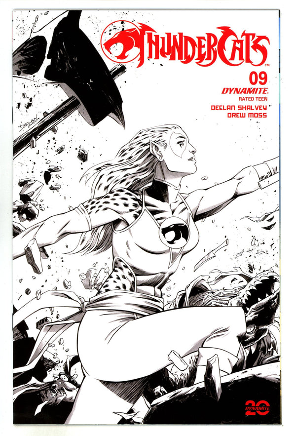 Thundercats 9 Shalvey B&W Incentive Variant (2024)