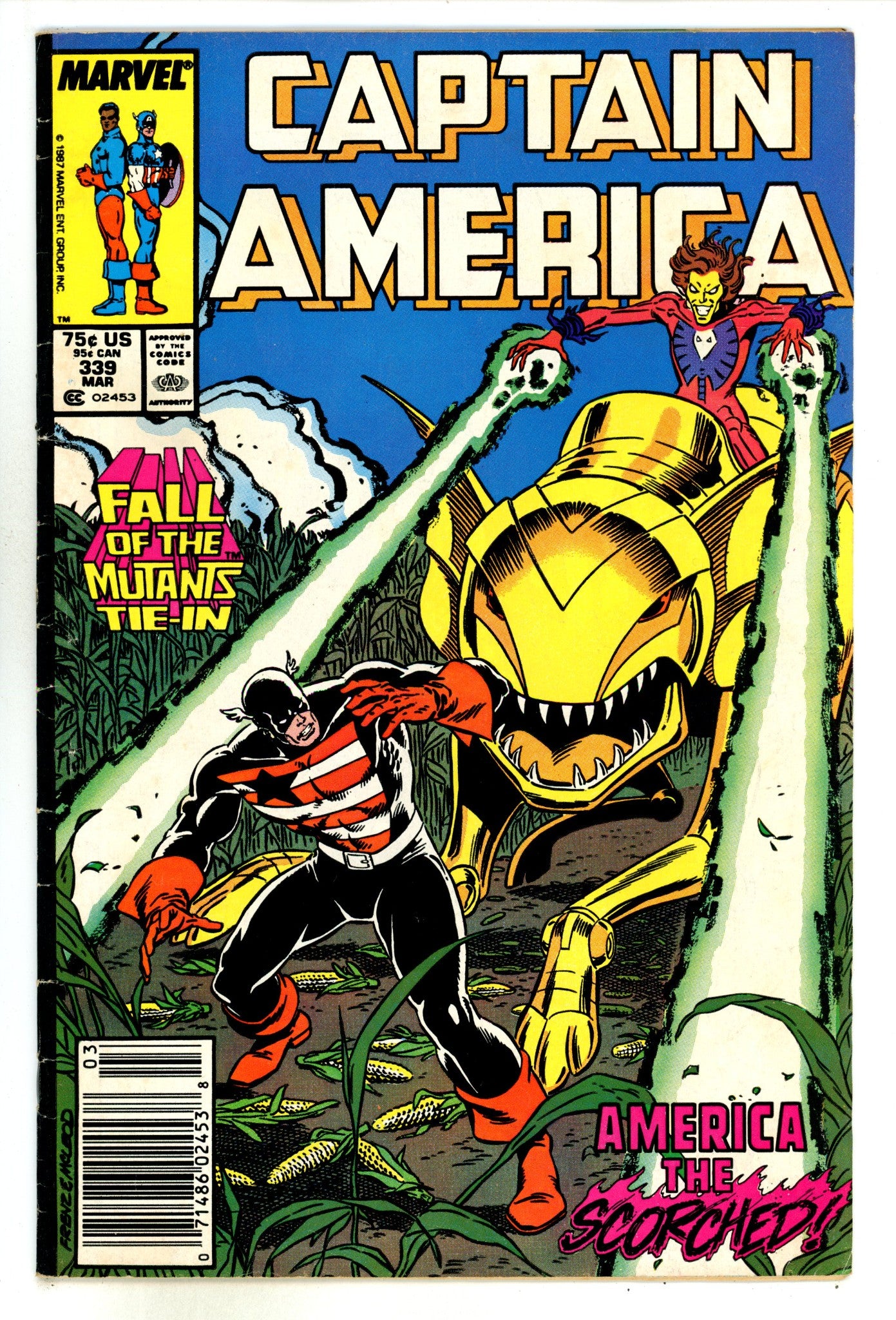 Captain America Vol 1 339 Low Grade (1988) Newsstand 