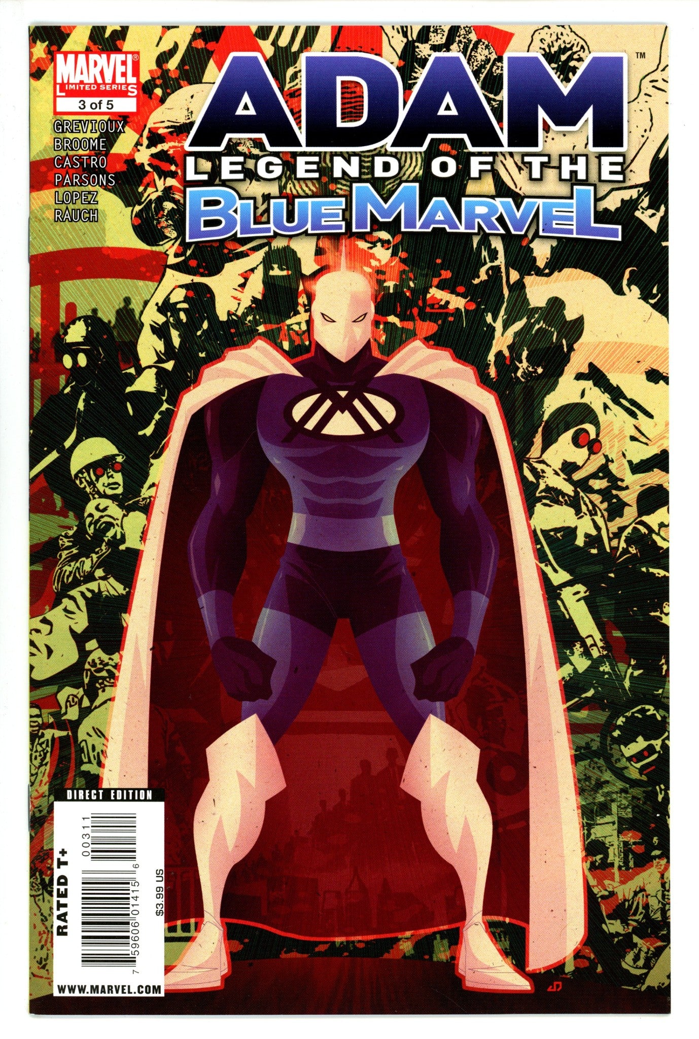 Adam: Legend of the Blue Marvel 3 NM- (9.2) (2009)