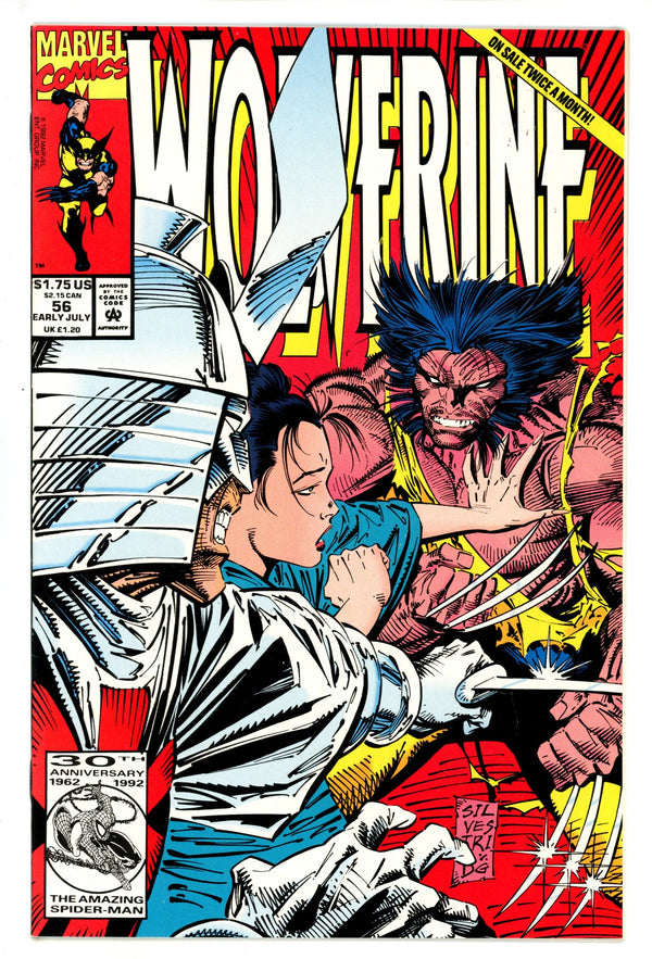 Wolverine Vol 2 56 NM- (9.2) (1992)