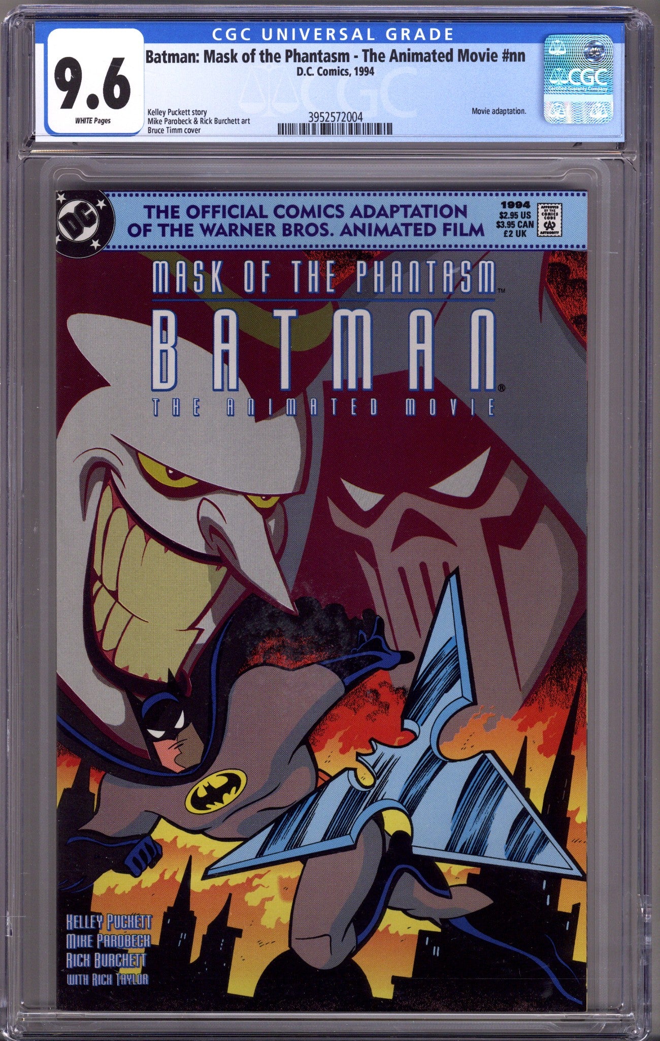 Batman: Mask of the Phantasm - The Animated Movie [nn] CGC 9.6 (NM+) (1994) 