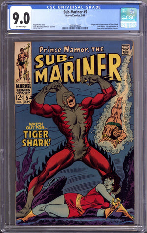 Sub-Mariner Vol 1 5 CGC 9.0 (VF/NM) (1968)