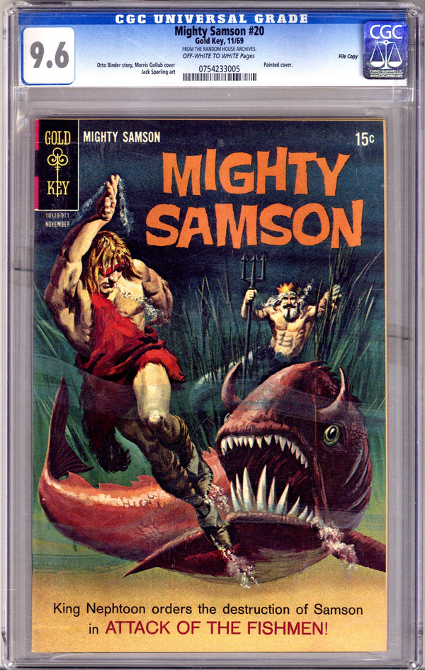 Mighty Samson 20 CGC 9.6 (NM+) Cracked Case (1969)