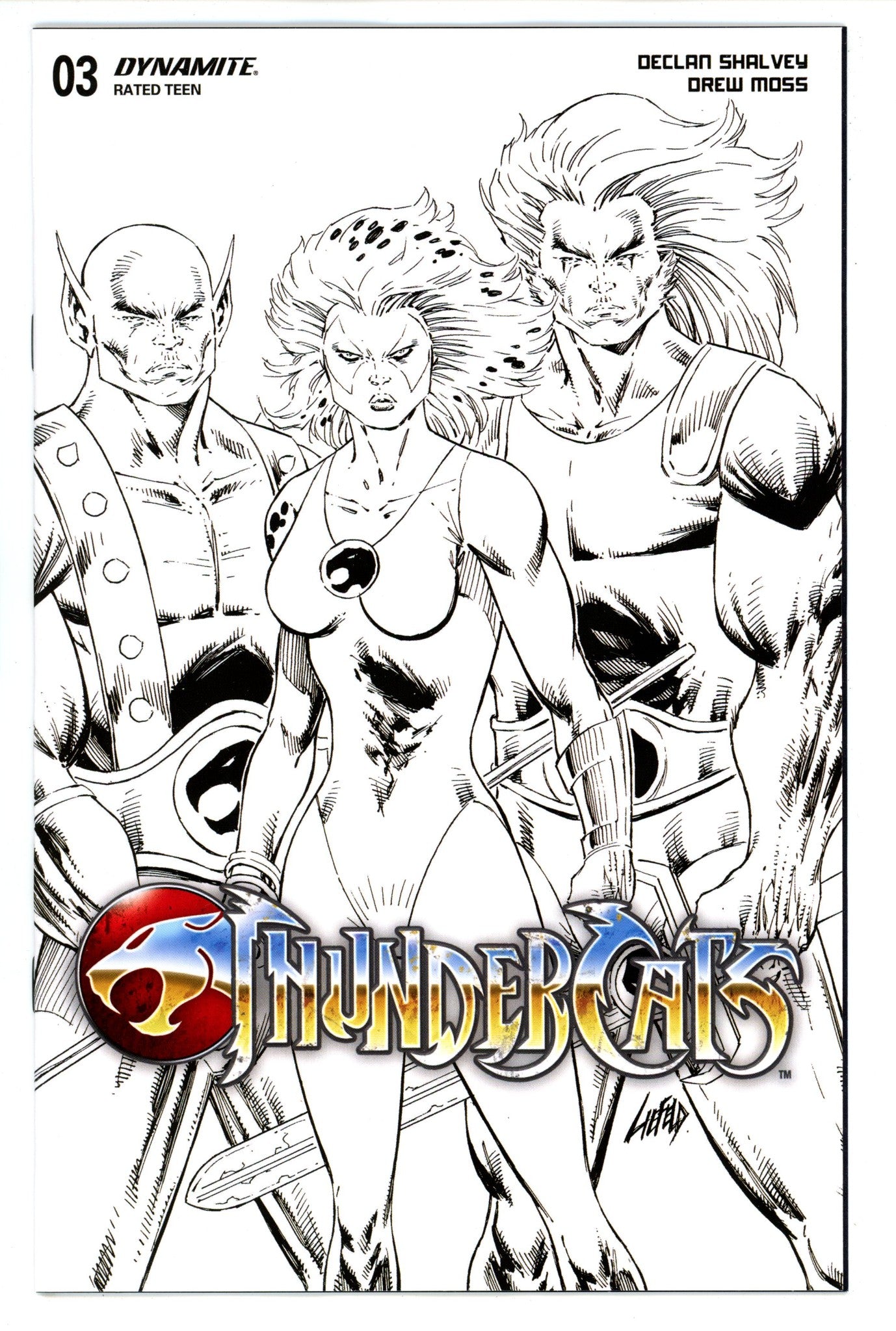 Thundercats 3 Liefeld B&W Incentive Variant (2024)