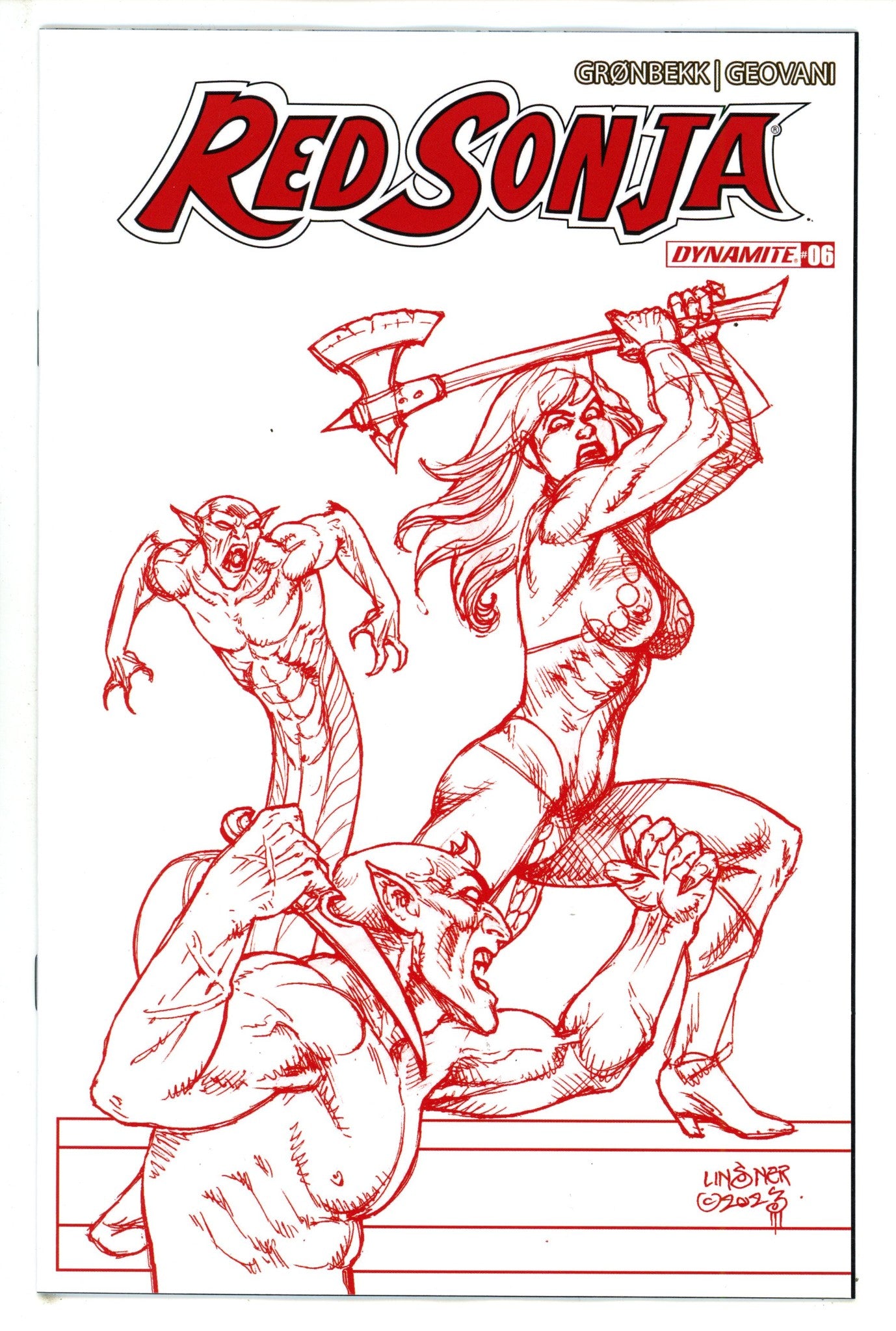 Red Sonja Vol 7 6 Linsner Incentive Variant (2023)