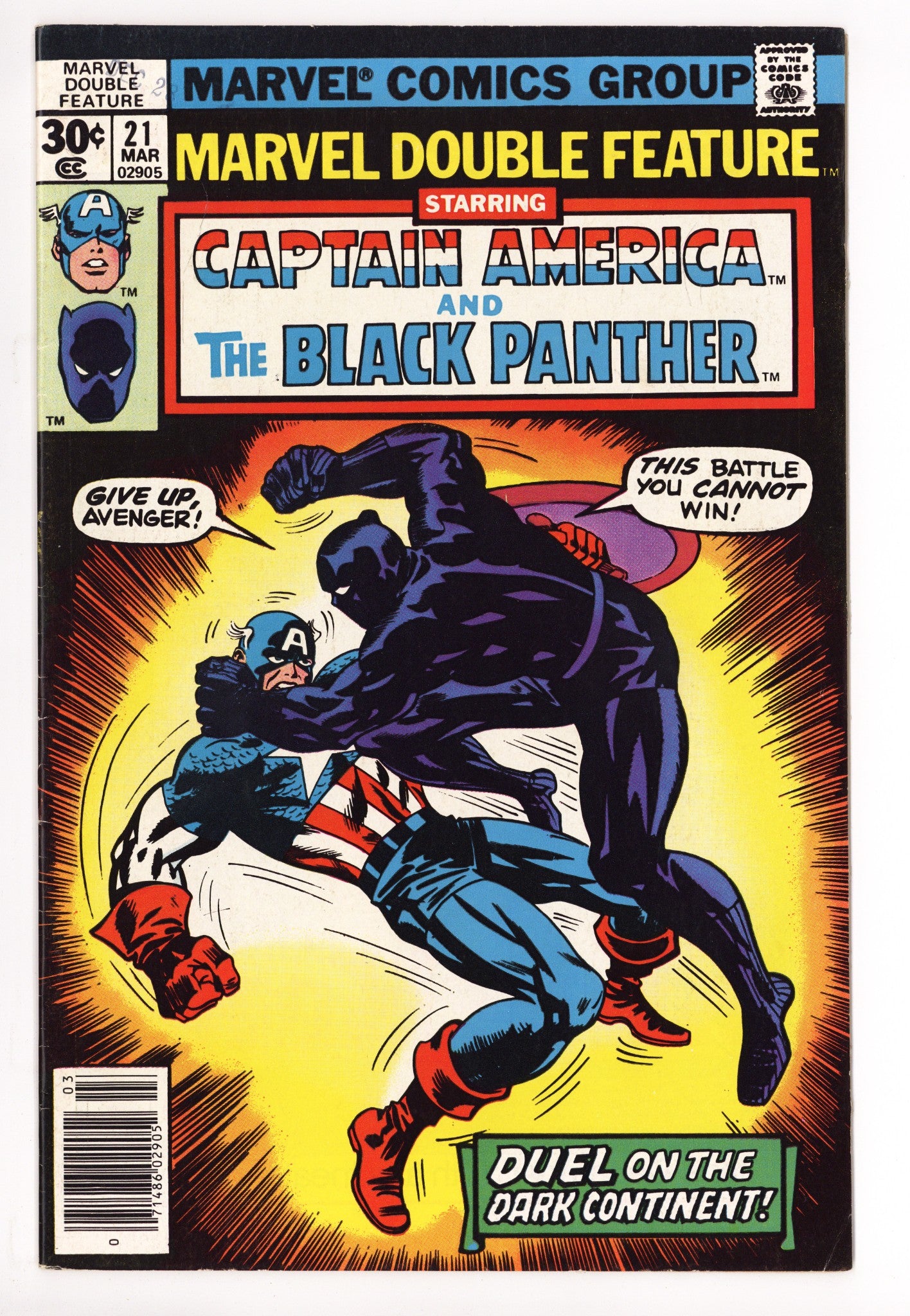 Marvel Double Feature 21 Mid Grade (1977) 