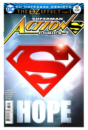 Action Comics Vol 3 987 High Grade (2017) Non-Lenticular Variant