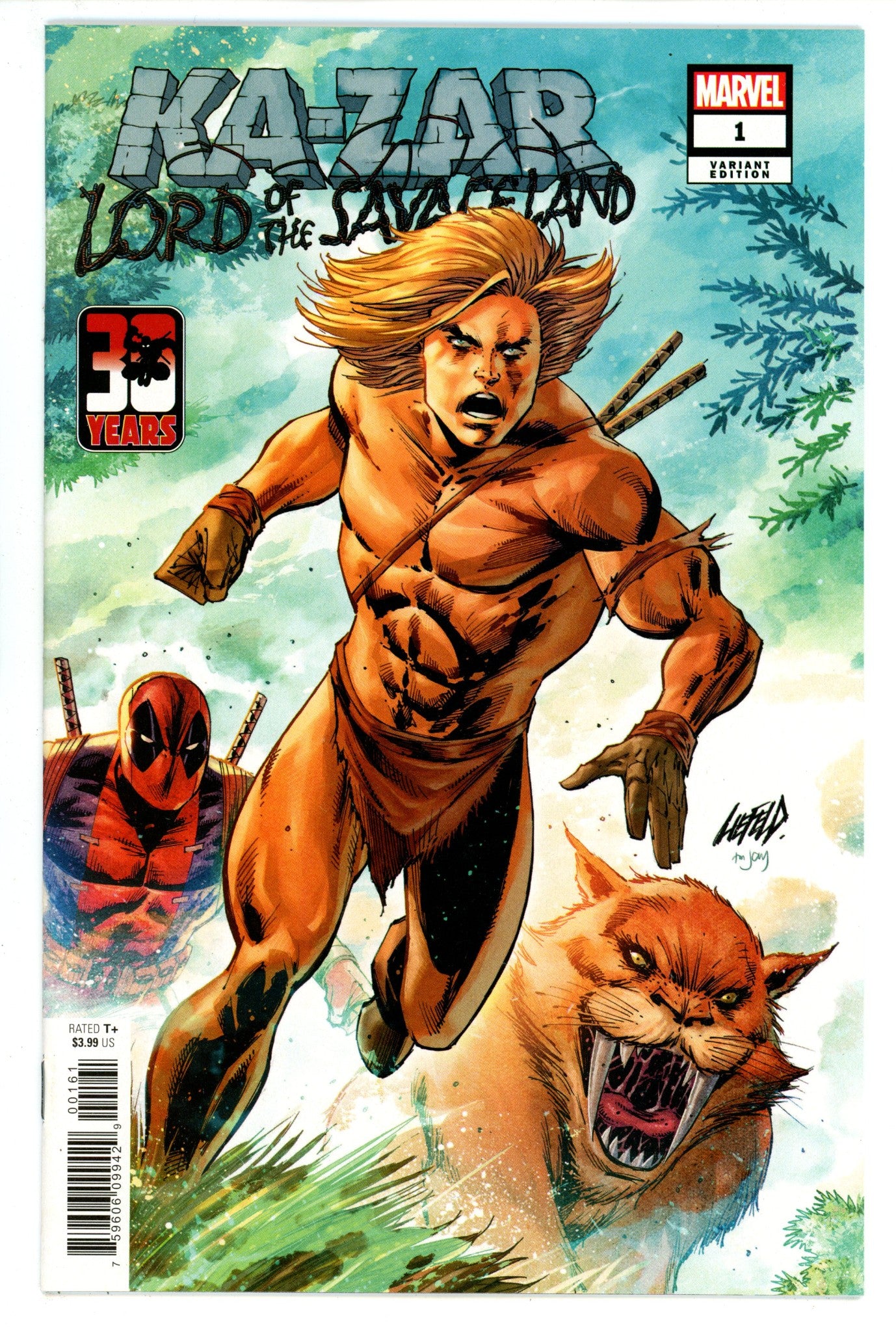 Ka-Zar Lord of the Savage Land 1 High Grade (2021) Liefeld Variant 