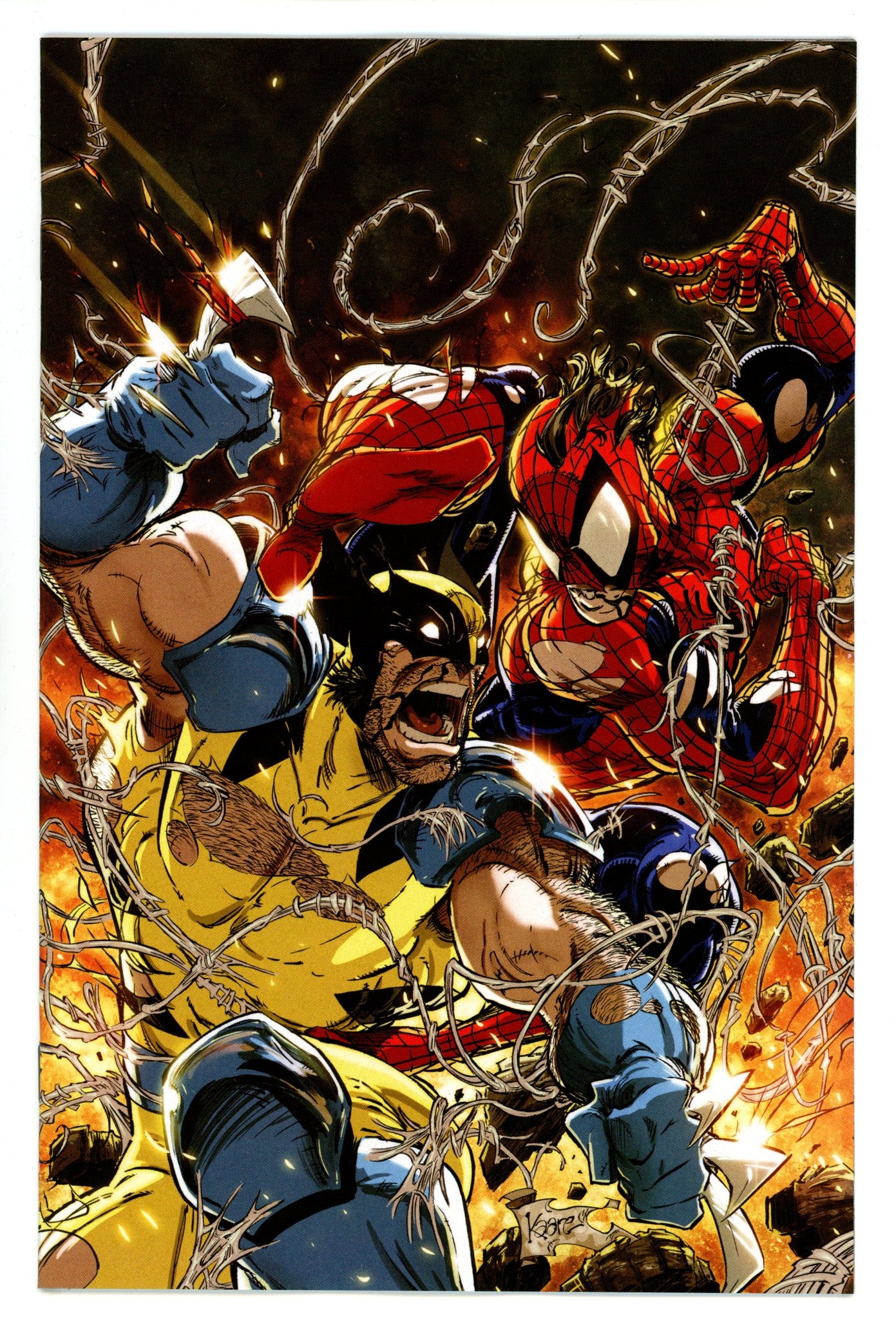 Spider-Man & Wolverine 2 Andrews Virgin Incentive Variant NM- (2025)