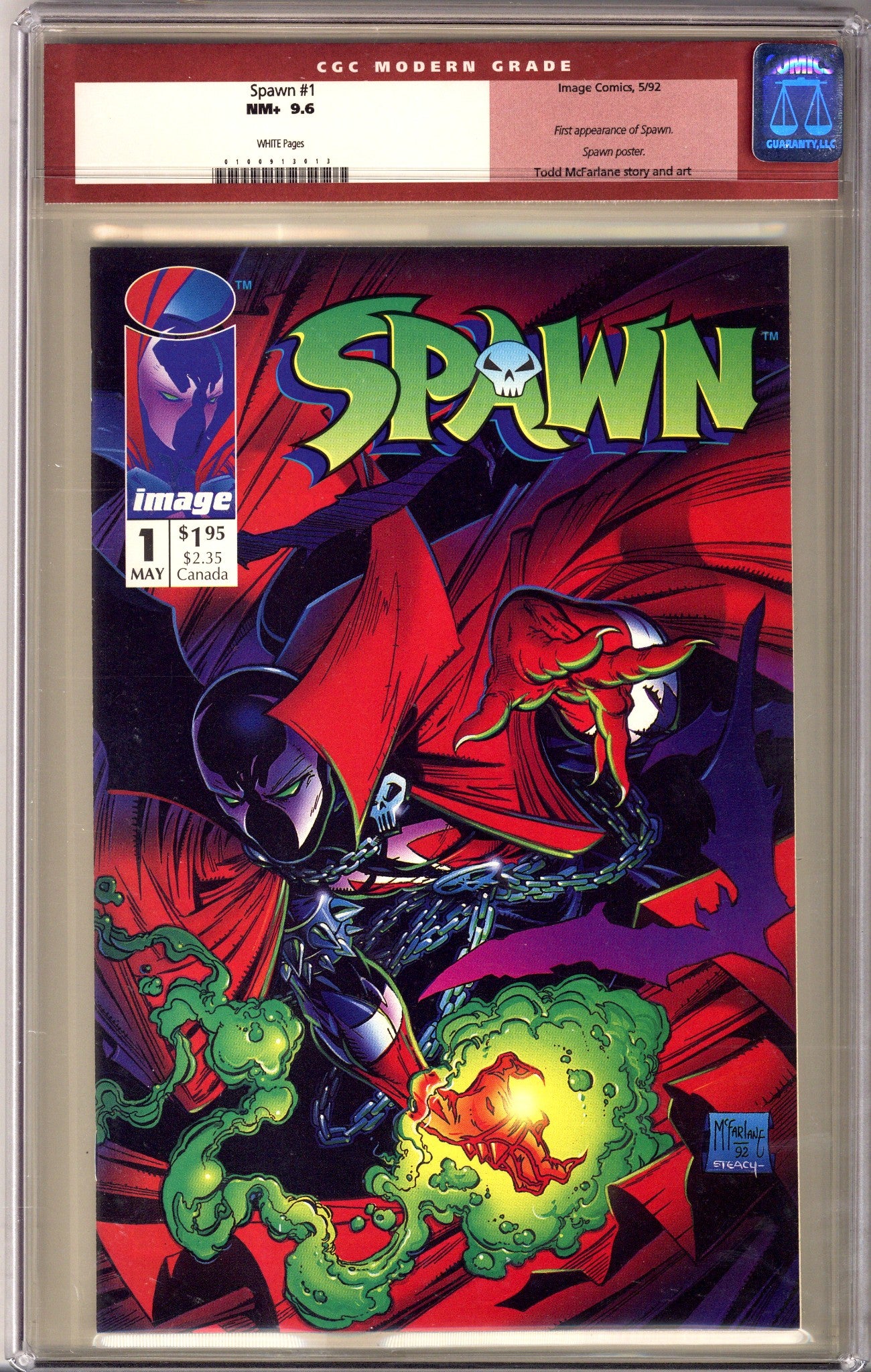 Spawn 1 CGC 9.6 (NM+) (1992) 