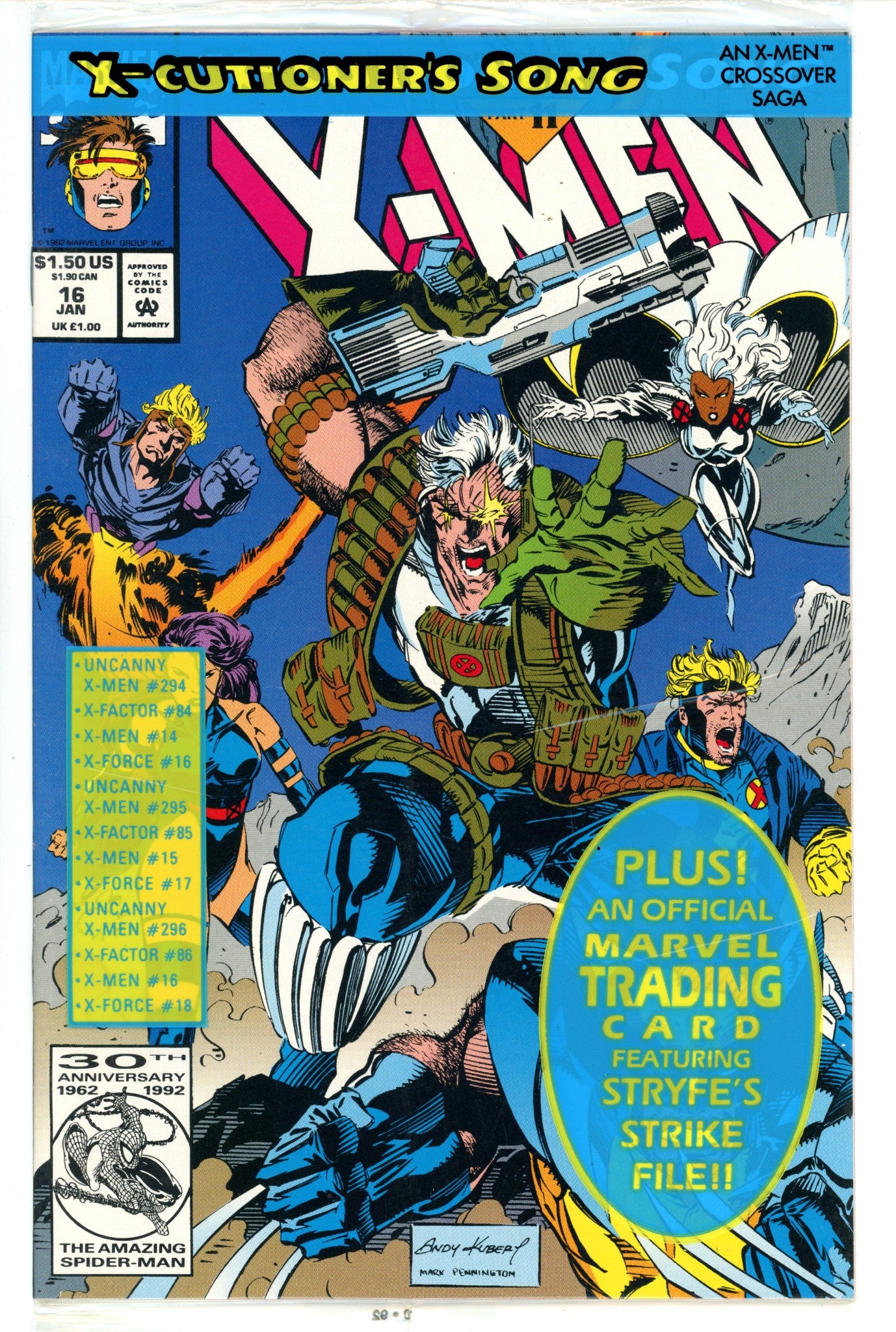 X-Men Vol 1 16 Sealed (1993)