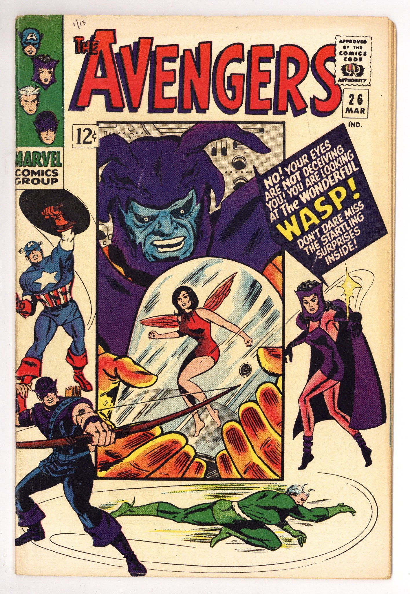 The Avengers Vol 1 26 VG+ (4.5) (1966) 