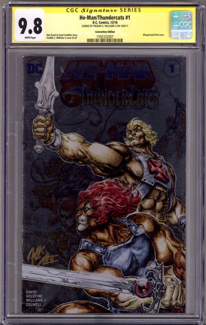 He-Man / Thundercats   1 CGC 9.8 (NM/M)   (2016) Foil   Convention Variant  Signed x1 Cover Freddie Williams II