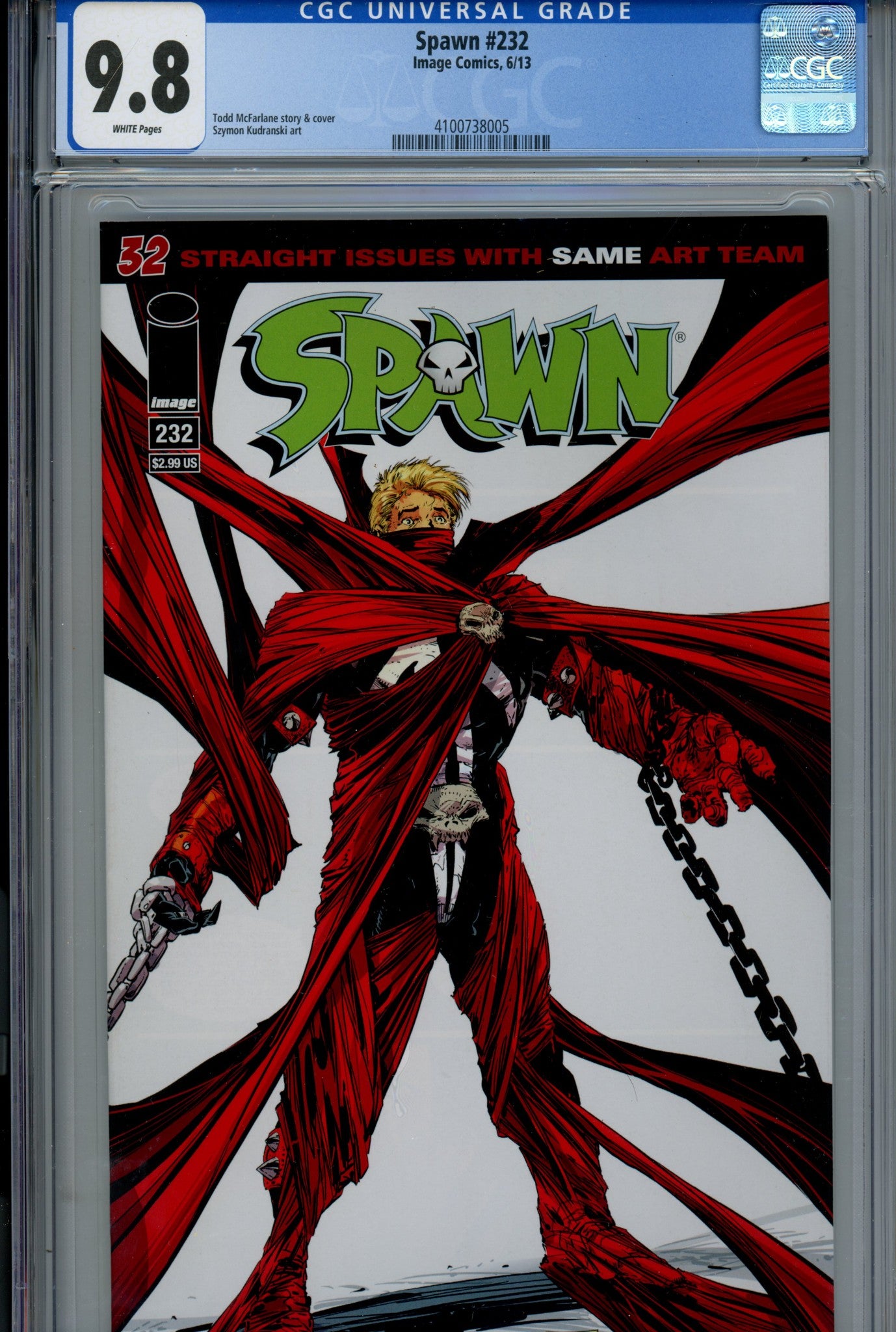 Spawn 232 CGC 9.8 (NM/M) (2013) 