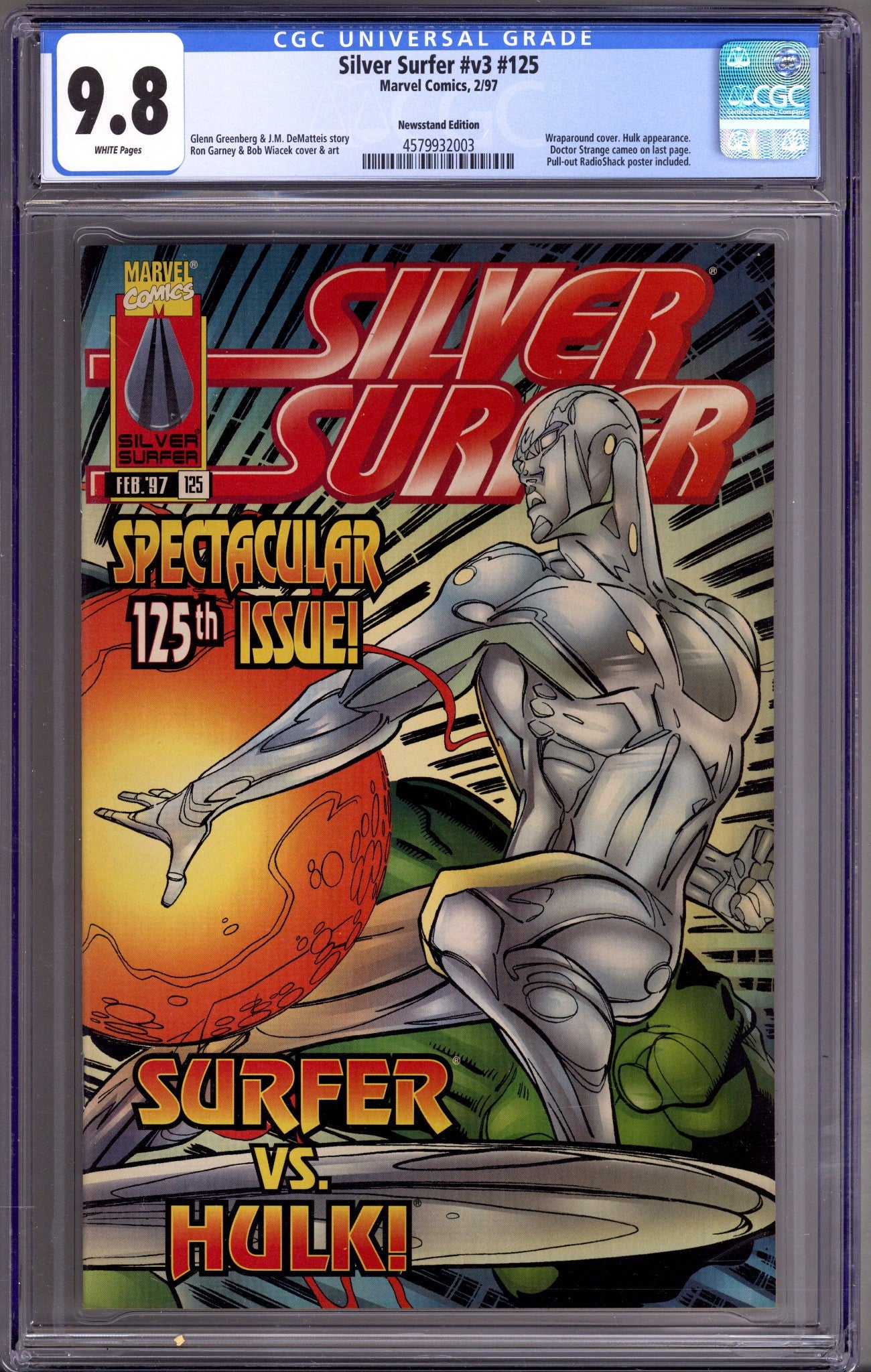 Silver Surfer Vol 3 125 CGC 9.8 (NM/M) (1997) Newsstand 