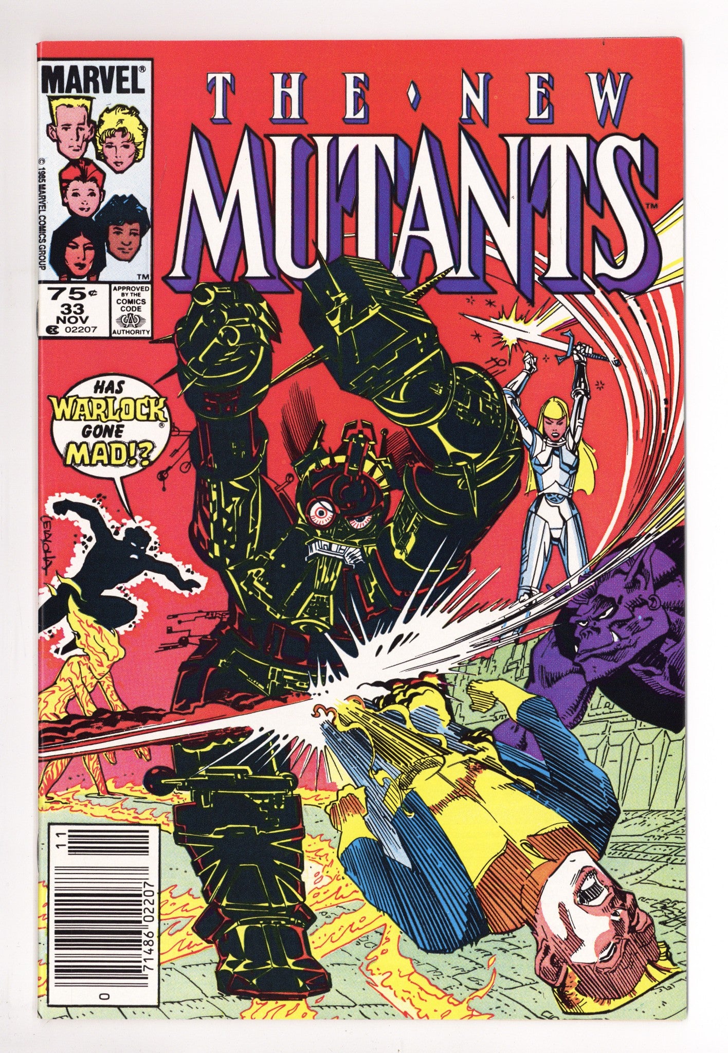 The New Mutants Vol 1 33 NM- (9.2) (1985) Canadian Price Variant 