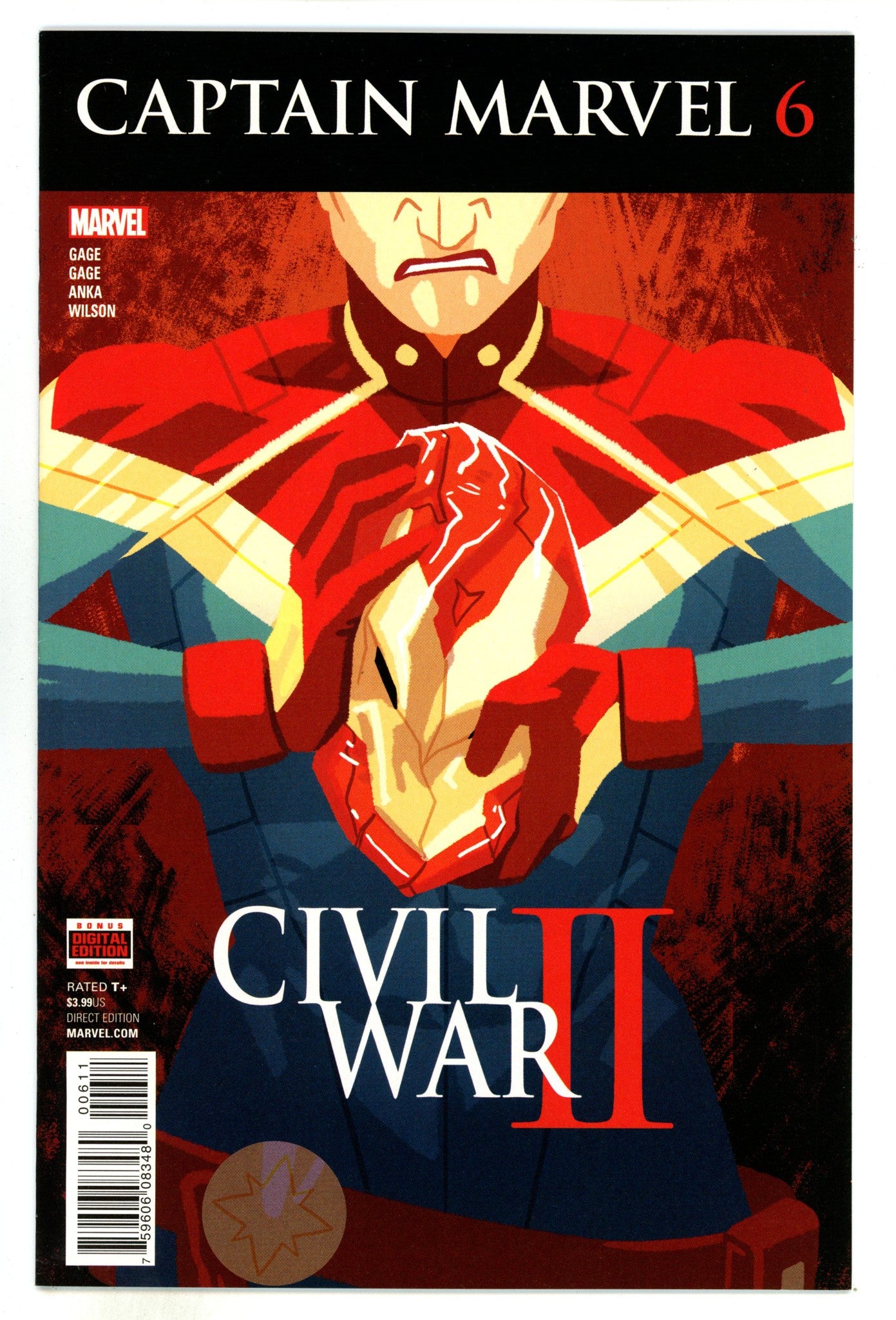 Captain Marvel Vol 10 6 High Grade (2016) 