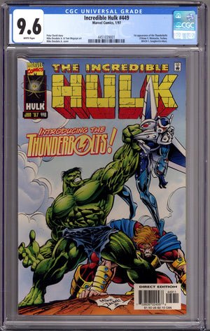The Incredible Hulk Vol 1 449 CGC 9.6 (NM+) (1997)