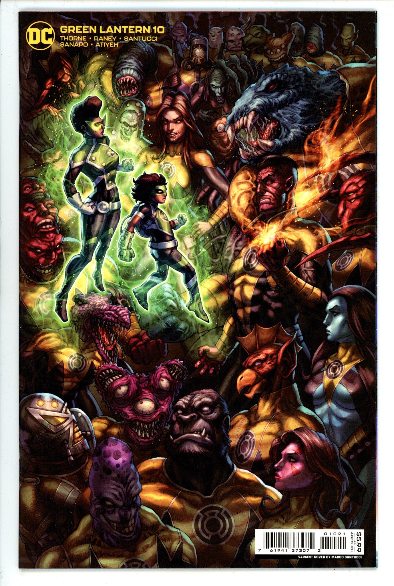 Green Lantern Vol 7 10 High Grade (2022) Santucci Variant 