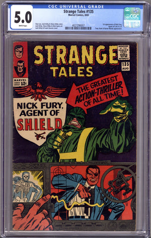 Strange Tales Vol 1 135 CGC 5.0 (VG/FN) (1965)