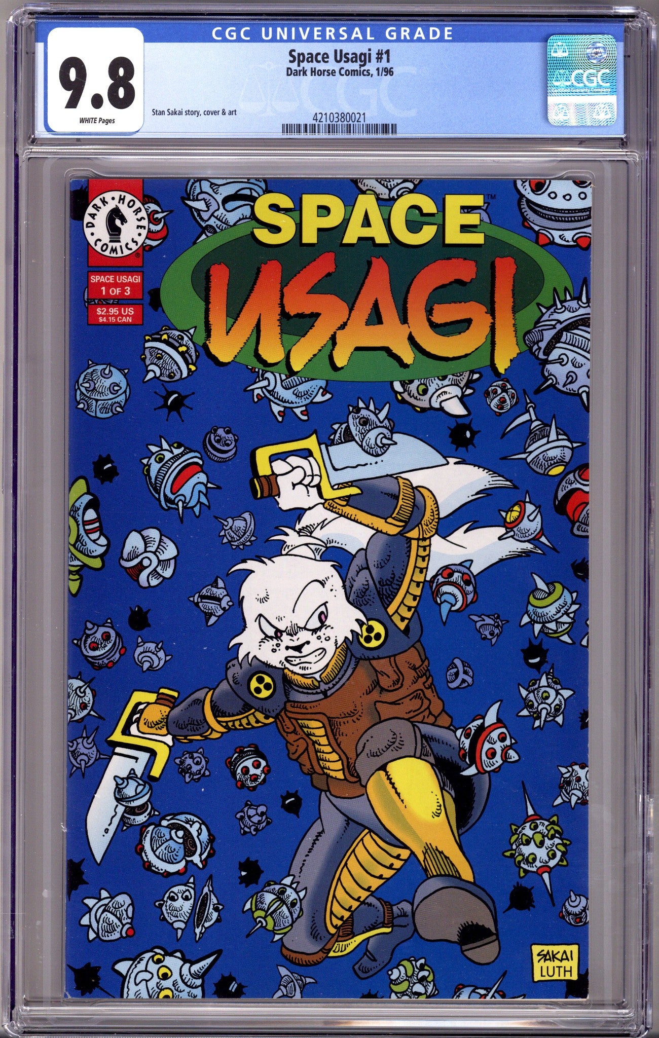 Space Usagi Vol 3 1 CGC 9.8 (1996)