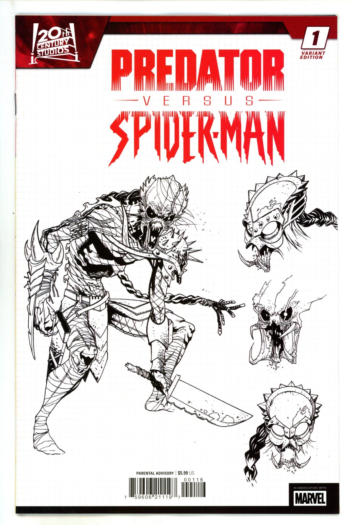 Predator Vs. Spider-Man 1 Ferreira Design Incentive Variant NM- (2025)
