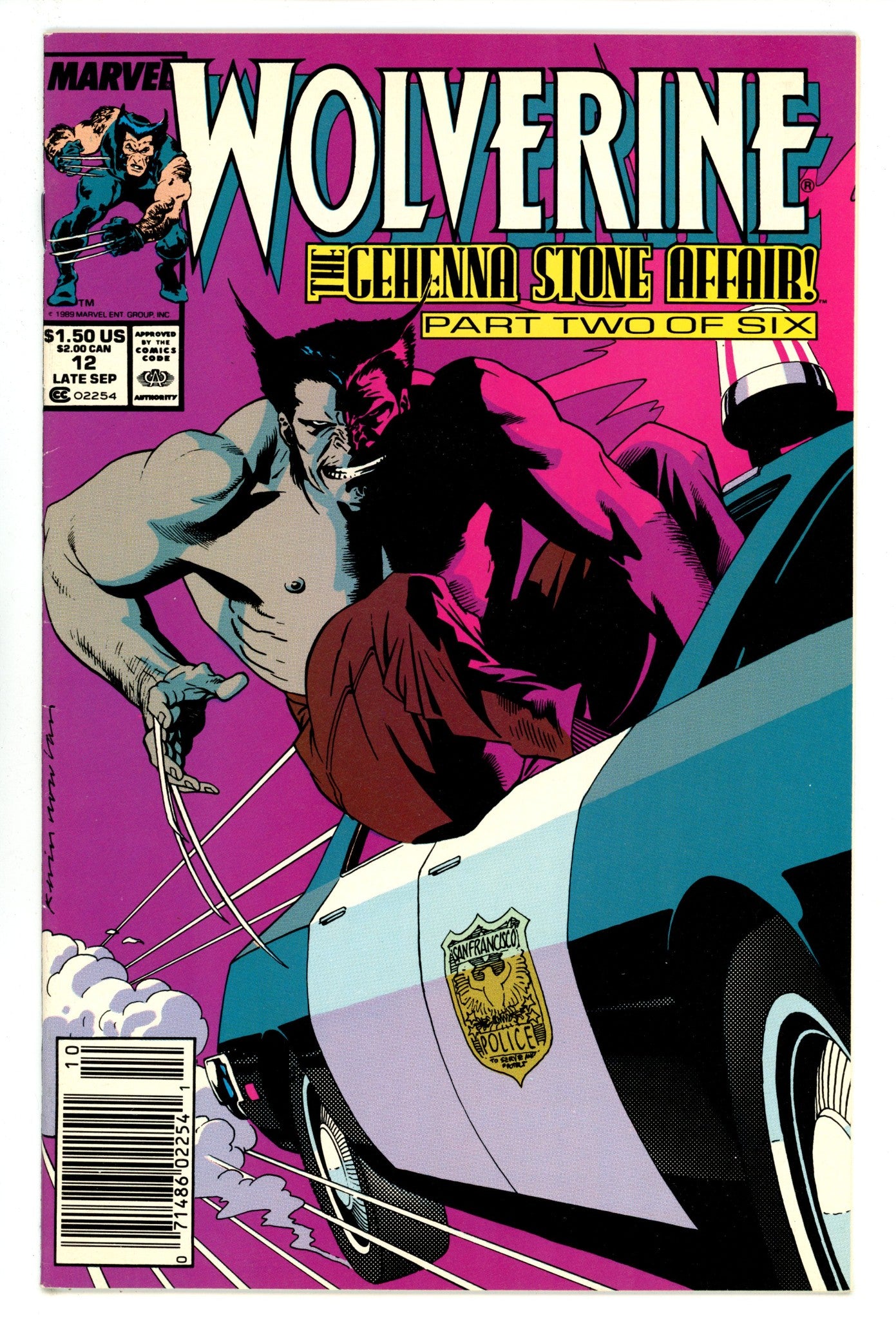 Wolverine Vol 2 12 High Grade (1989) Newsstand 