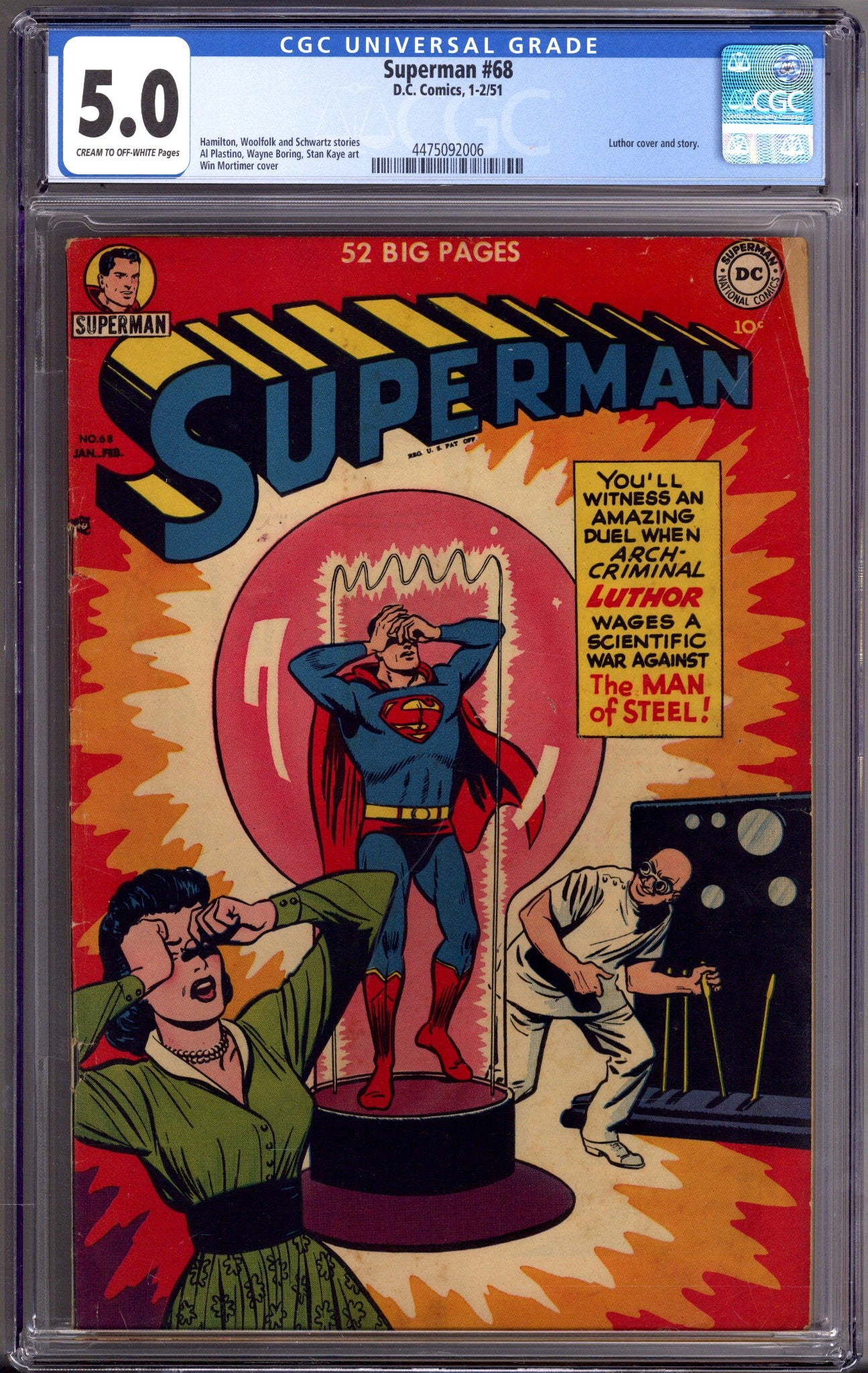 Superman Vol 1 68 CGC 5.0 (VG/FN) (1951) 