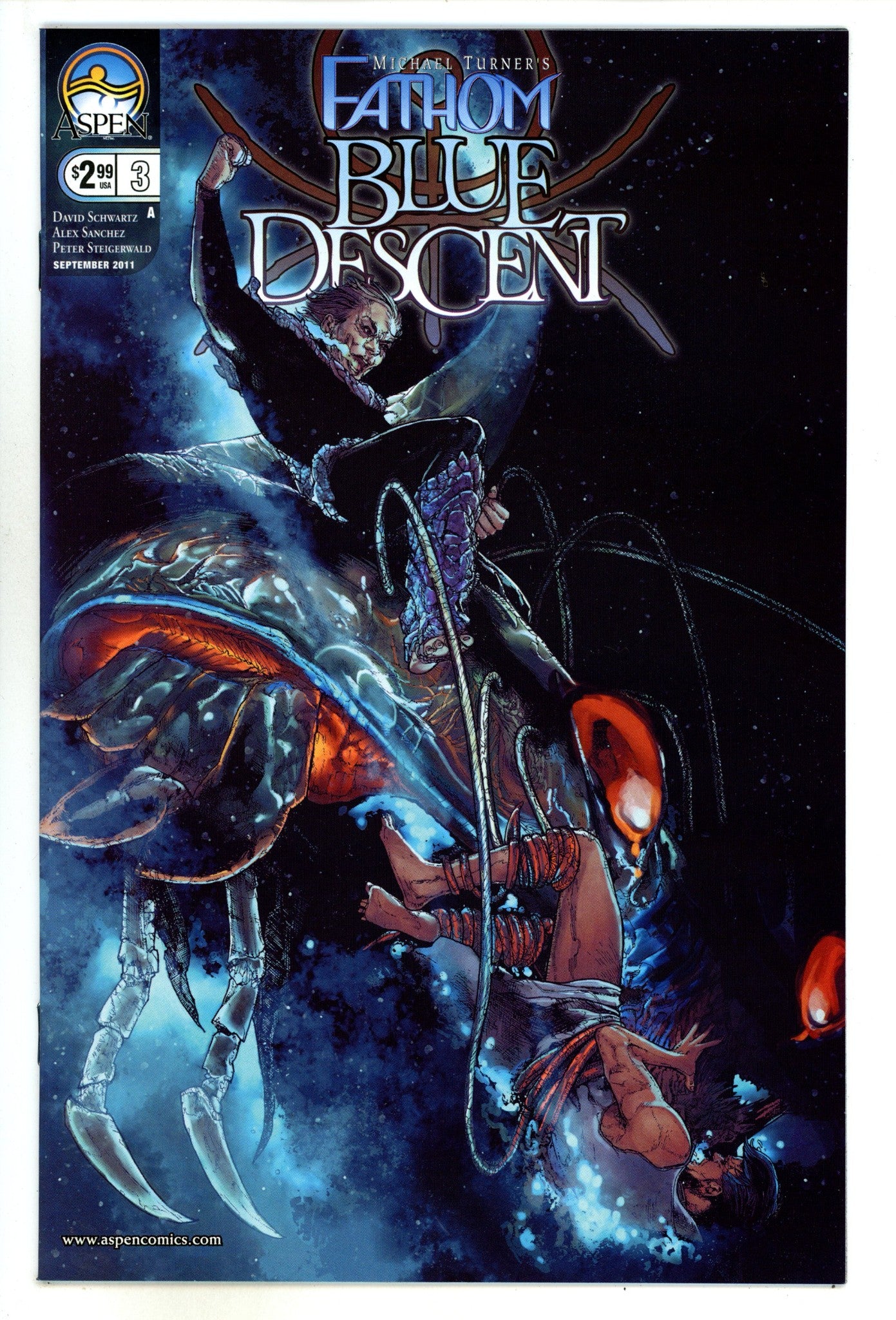 Michael Turner's Fathom Blue Descent 3 High Grade (2011) 