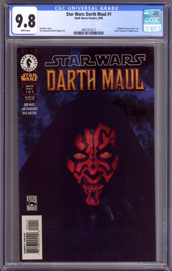 Star Wars: Darth Maul 1 CGC 9.8 (NM/M) (2000) Photo Variant
