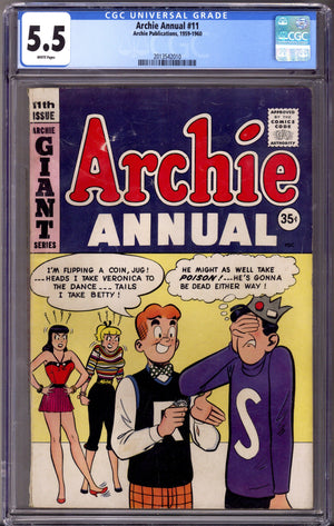 Archie Annual 11 CGC 5.5 (FN-) (1959) Canadian Price Variant