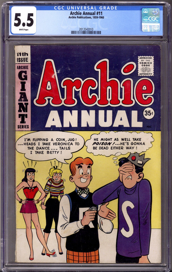 Archie Annual 11 CGC 5.5 (FN-) (1959) Canadian Price Variant