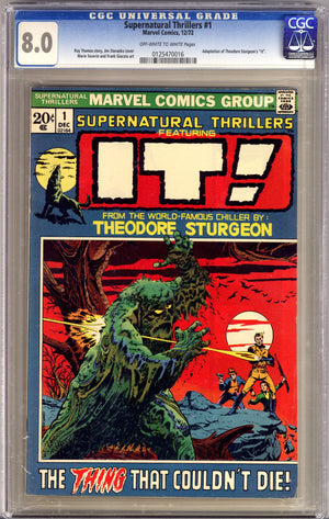 Supernatural Thrillers 1 CGC 8.0 (VF) (1972)